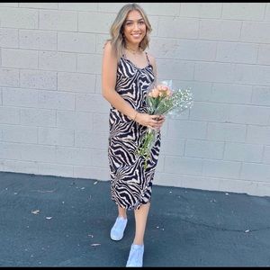 Zebra maxi dress